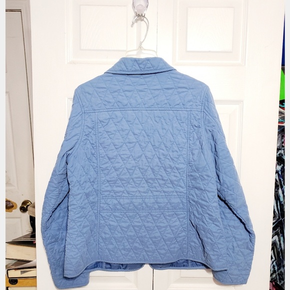L.L.Bean Blue Quilted Jacket - Picture 2 of 2